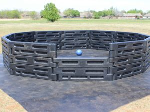 High-Wall 15' Gaga Ball Pit on Rubber Flooring