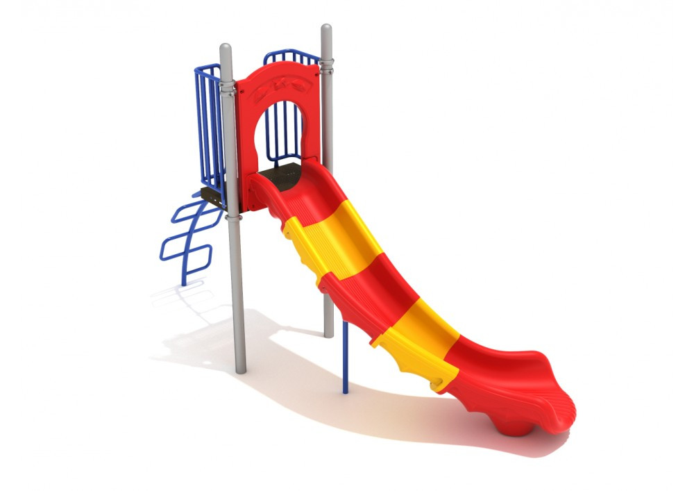 images Freestanding 5 Ft Slide with Snake Climber