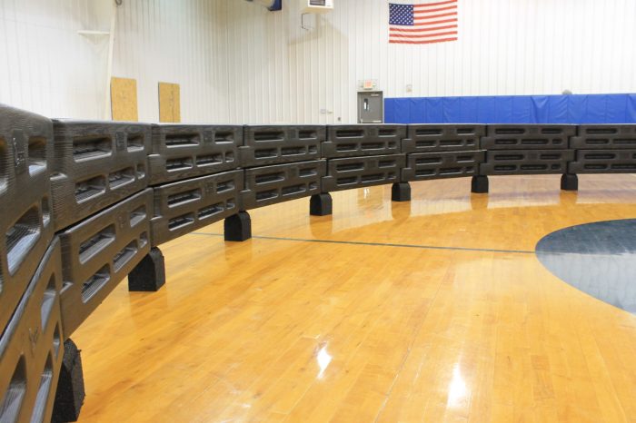 images Our portable Gaga Ball Pits are constructed with 12" border timbers, spikes and rubber stanchions