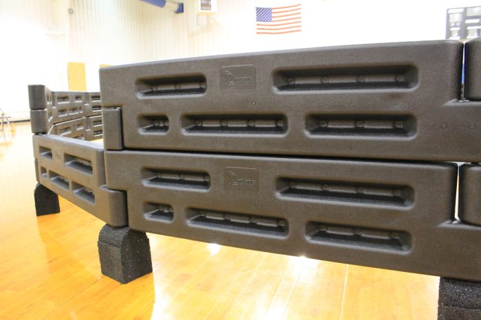 images Our portable Gaga Ball Pits come with 6" end caps to create an entrance for easy in and out access to the Gaga Ball Pit