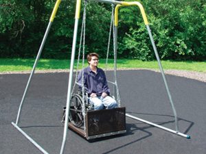 The Swing Platform can be used with the Sportsplay Swing Frame