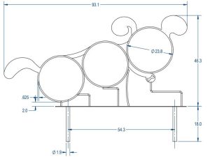 3 Hoop Dog Jump Dimensions