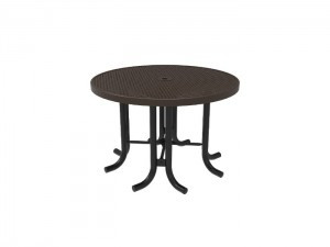 Round Patio Table - Punched Metal