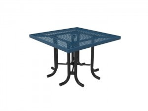 MyTCoat Square Patio Table - Expanded Metal