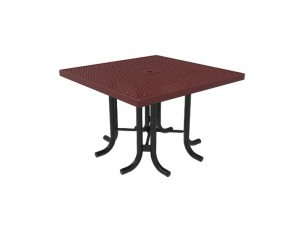 Square Patio Table - Punched Metal