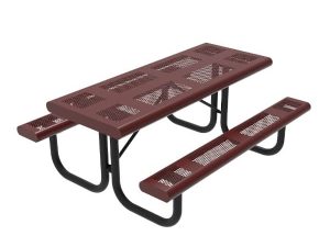 Rectangular Portable Table with Rolled Edges - 6 Ft