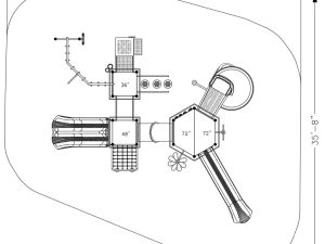 Capron Play Structure top view 2D image