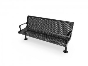 Contoured Bench - Punched Steel - Surface Mount