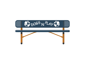 MyTCoat Dog Park Themed Bench