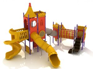 Fortnight Festival Castle Spark Playground Structure - back