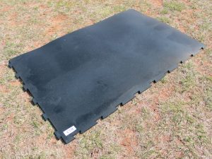 The Gaga Pall Pit rubber flooring comes in 48" x 72" size tiles that interlock together to create custom sized rubber flooring depending on what size pit you purchase.