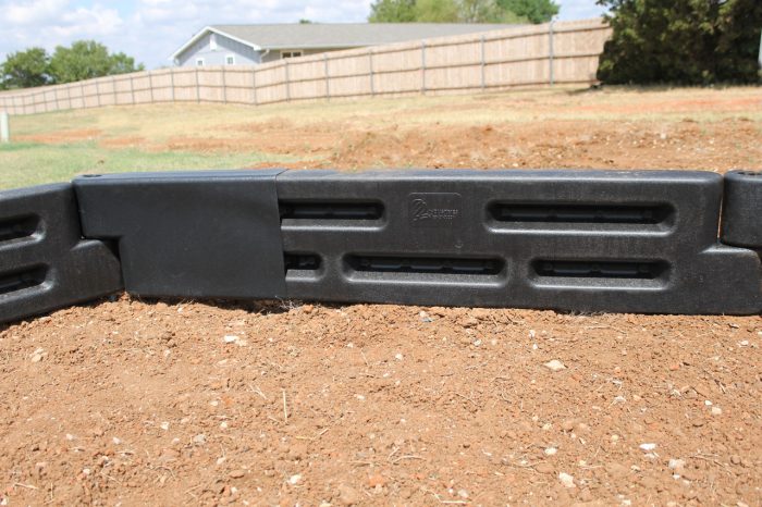 images The Adjustable End Cap can lengthen a 4'x12" Border Timber to a 5'x12" Border Timber