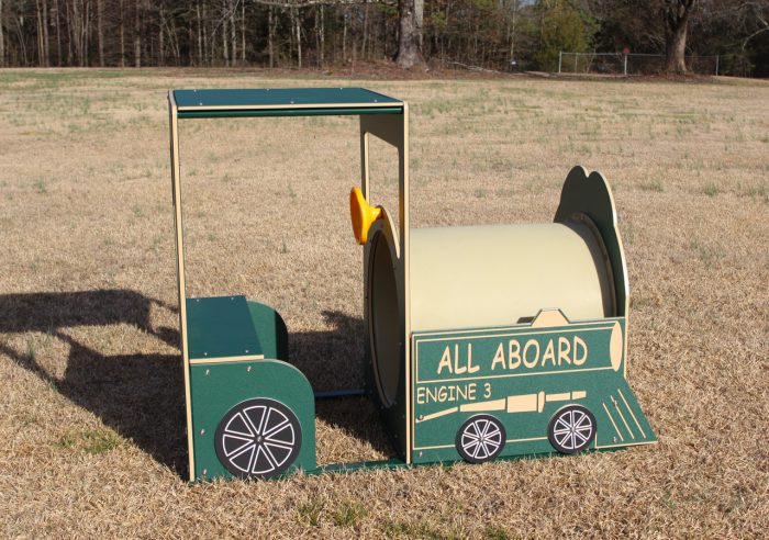 images Train Engine in Green and Beige