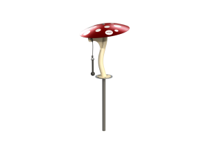 Red Mushroom Instrument - Inground Mount Option
