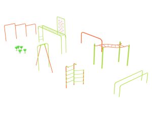 9 Piece Advanced Kids Gym Course