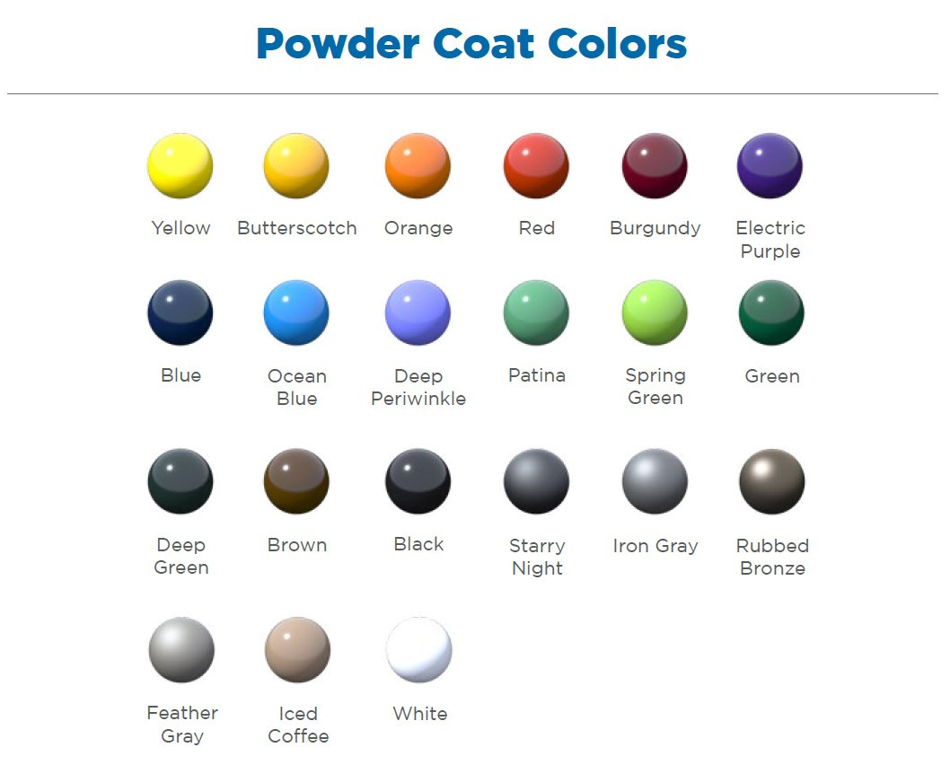 images Powder Coat Color Options