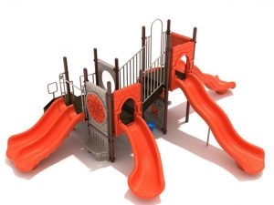 Rider's Reach Castle Spark Playground Structure - Back