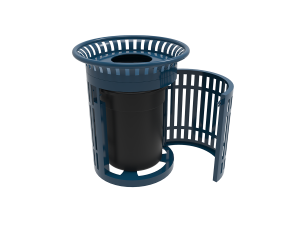MyTCoat Skyline Trash Receptacle With Side Opening