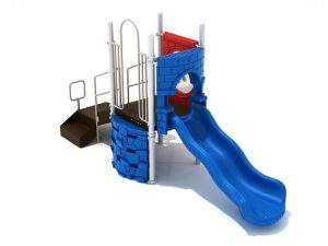 Traveling Troubadour Castle Spark Playground Structure - Back