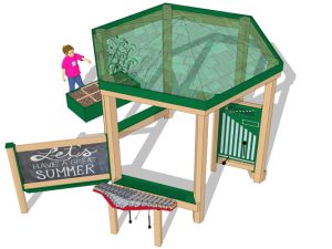 Musical Gazebo with Hex Roof