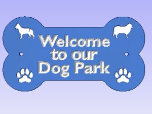 Custom Bone Sign - Blue