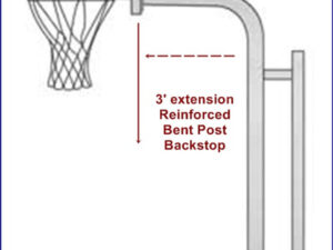 Acrylic Basketball Backstop drawing